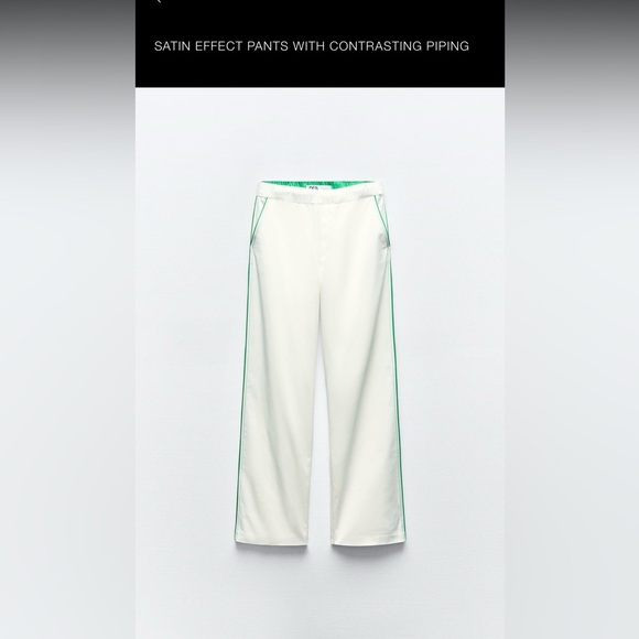 Zara Pants - Zara Brand New Satin Effect Pant